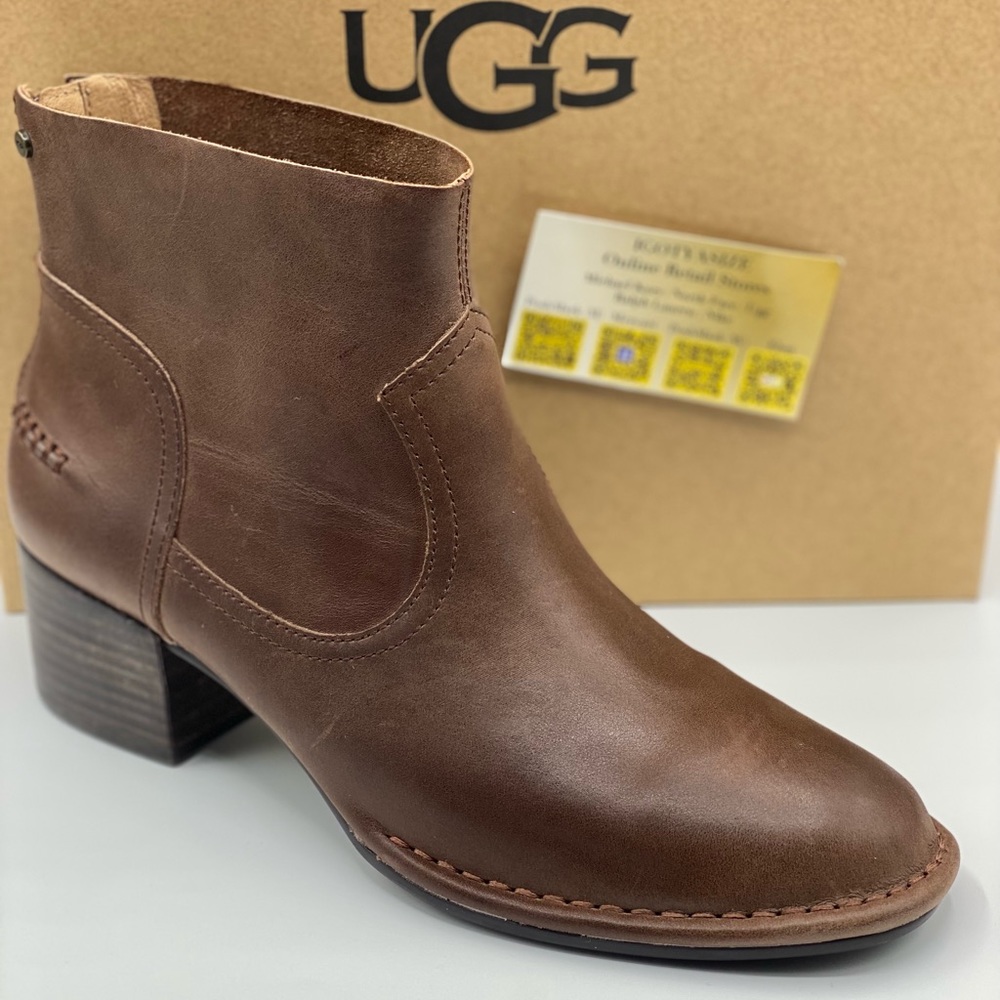 UGG BANDARA ANKLE BOOT (9) BROWN NO BOX
